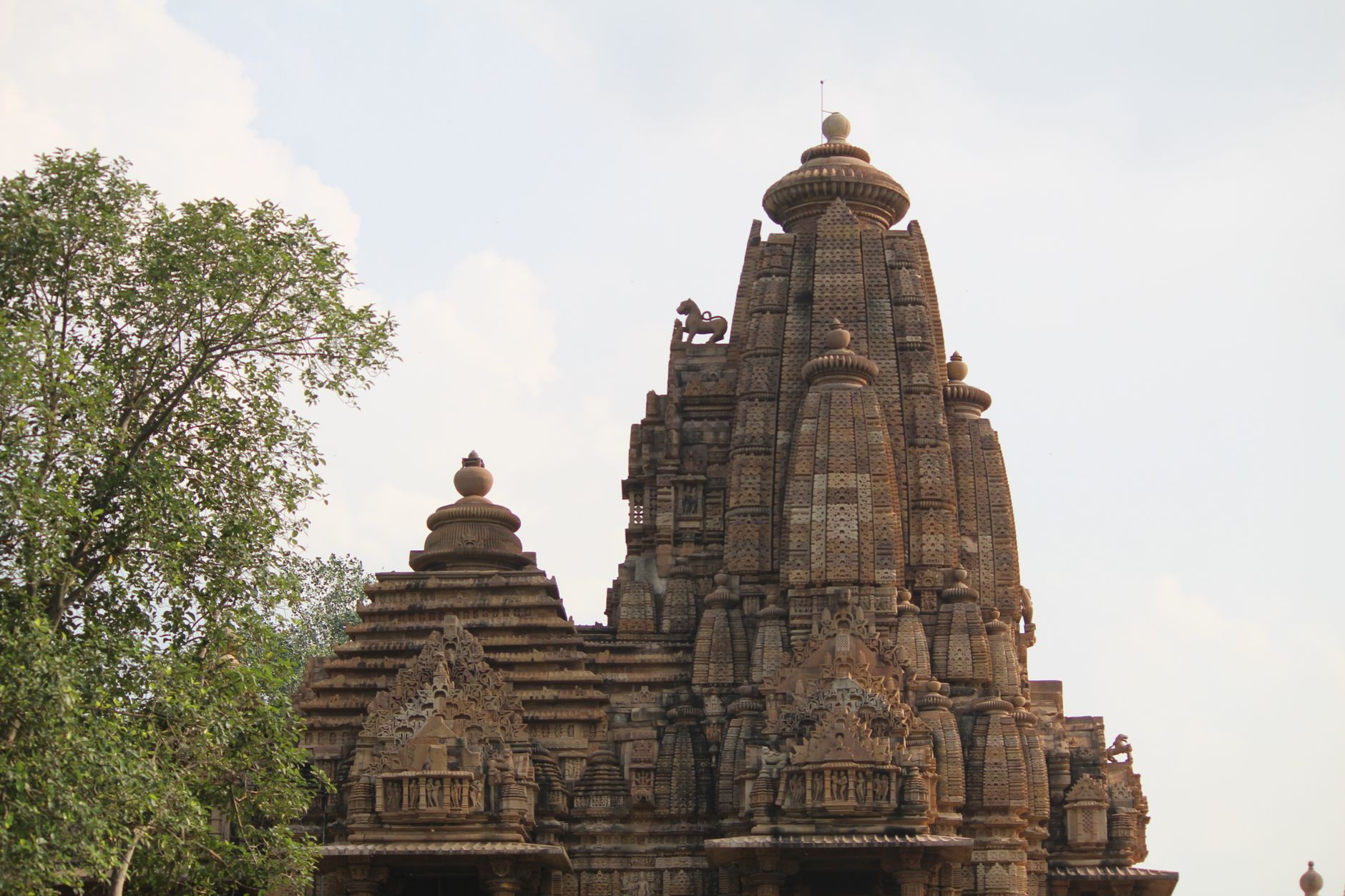 Carved stone temple architecture from Madhya Pradesh